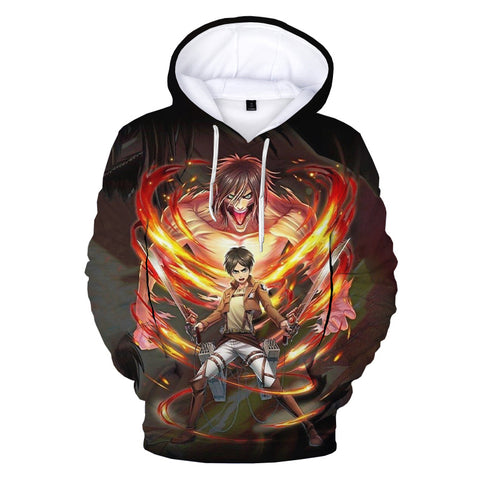 Image of Attack on Titan 3D Print Hoodie Sweatshirts Pullover