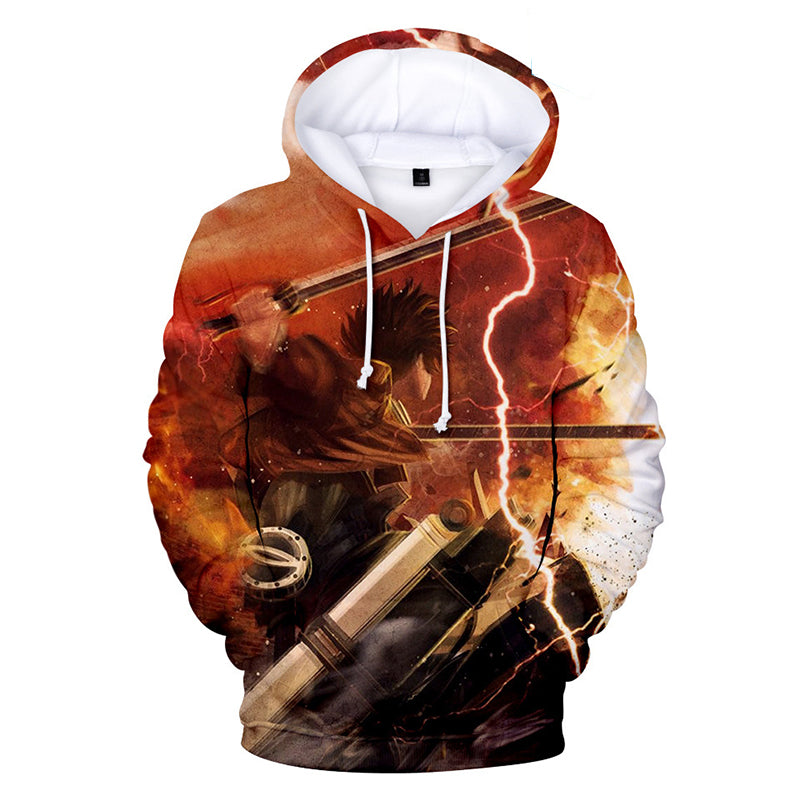 Attack On Titan Hoodies - Attack On Titan Anime Series Mikasa Ackerman Attack 3D Hoodie