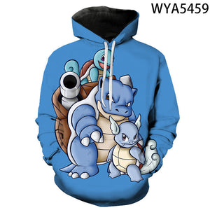 Anime Pokemon 3D Printed Sweatshirt Hoodies