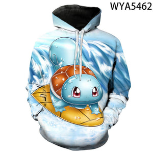 Anime Pokemon 3D Printed Sweatshirt Hoodies