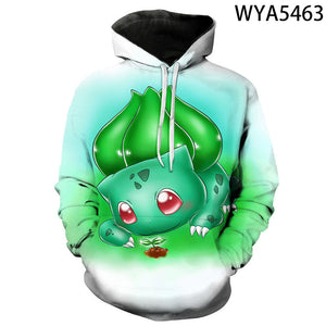 Anime Pokemon 3D Printed Sweatshirt Hoodies