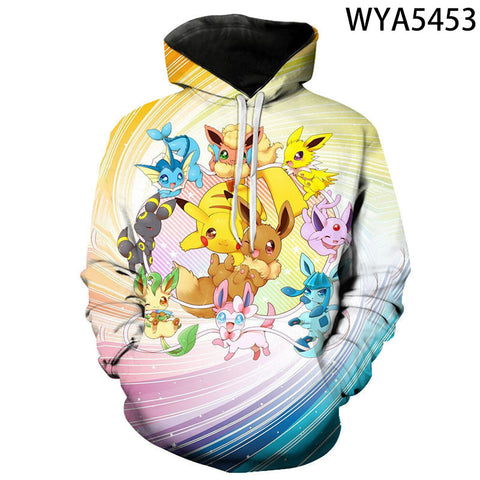 Image of Anime Pokemon 3D Printed Sweatshirt Hoodies