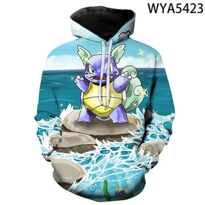 Pokemon 3D printed Hoodies - Fashion Sweatshirts