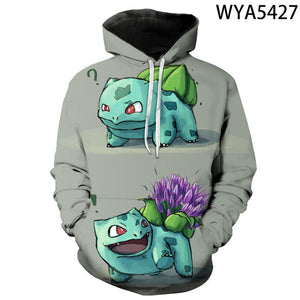 Pokemon 3D printed Hoodies - Fashion Sweatshirts