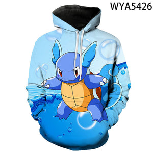 Pokemon 3D printed Hoodies - Fashion Sweatshirts