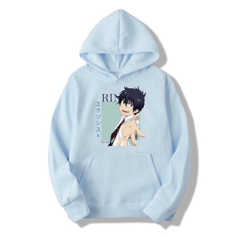 Image of Rin Okumura Blue Exorcist Anime Hoodie Harajuku Graphic Basic Streetwear