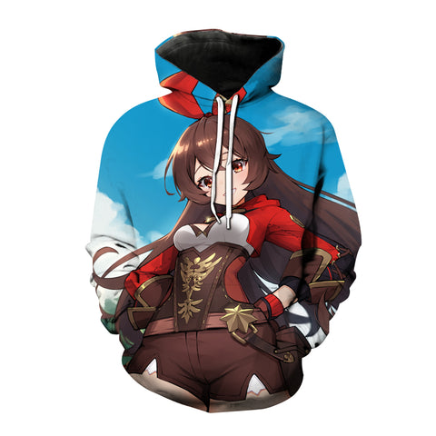 Image of Game Genshin Impact 3D Printed Sweatshirt Hoodie Pullover