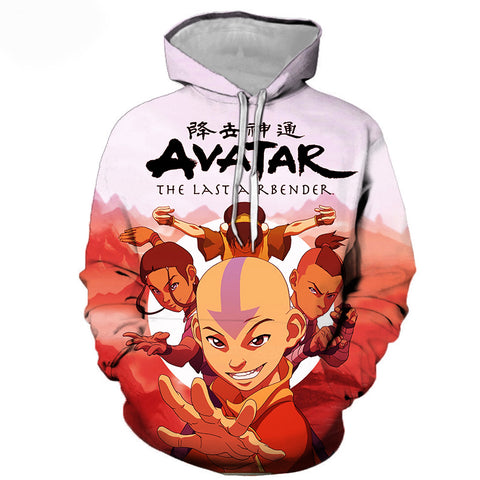 Image of Anime Avatar The Last Airbender 3D Printed Casual Pullovers Hoodie