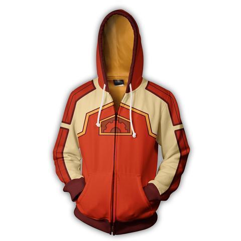 Image of Avatar: The Last Airbender Aang Sweatshirts 3D Printed Hooded Sweater Zip Jacket