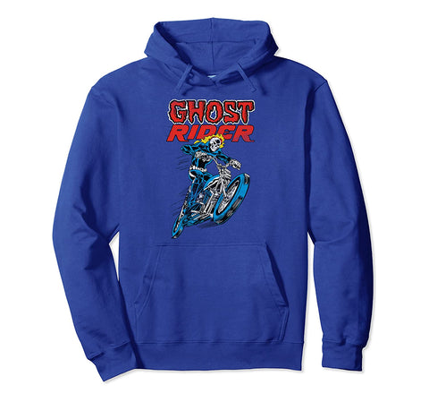 Image of Ghost Rider Retro Flames Graphic Hoodie
