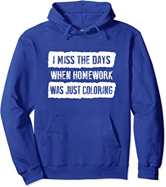 Funny Homework Hoodie Trending Gift For Teen Girls & Boys Pullover Hoodie