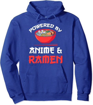 Powered by Anime & Ramen Merchandise Pullover Hoodie