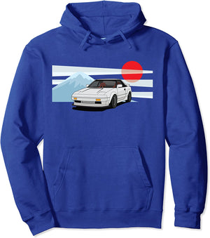 JDM MR2 AW11 Illustrated Graphic Pullover Hoodie