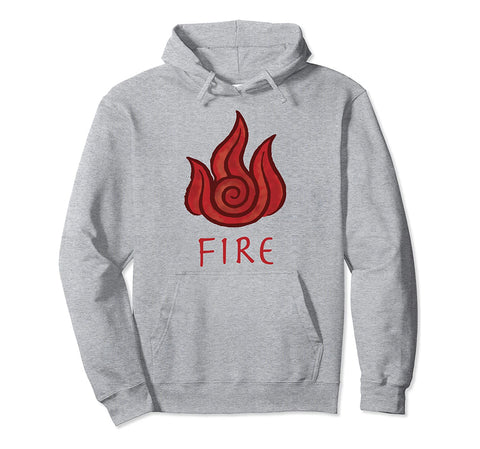 Image of Avatar The Last Airbender Pullover - Fire Element Painted Hoodie
