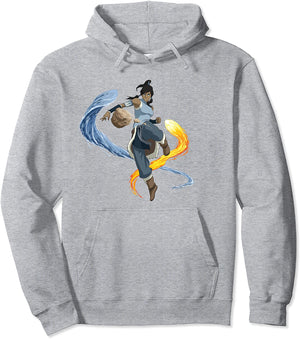 Avatar: Legend of Korra Bending Water, Fire and Earth Pullover Hoodie