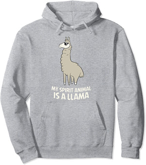 LLamas Are My Spirit Animals Alpaca Llama Pullover Hoodie
