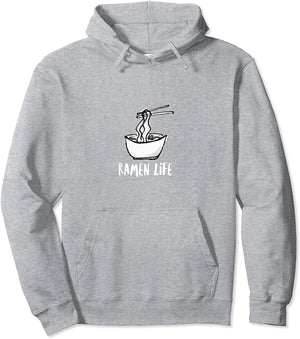 Ramen Life Funny Graphic Noodles Soup Lovers Pullover Hoodie