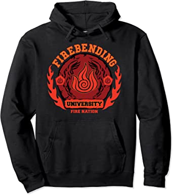 Image of Avatar: The Last Airbender Hoodies - Fire bending University Logo Fire Nation Pullover Hoodie