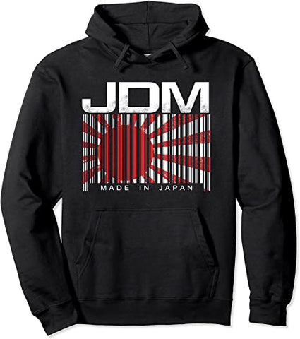 Image of JDM Bar code Motorsport Mens Hoodie
