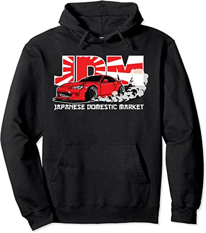 Image of JDM Hoodies - Japanese Domestic Market Racing Car Pullover Hoodie