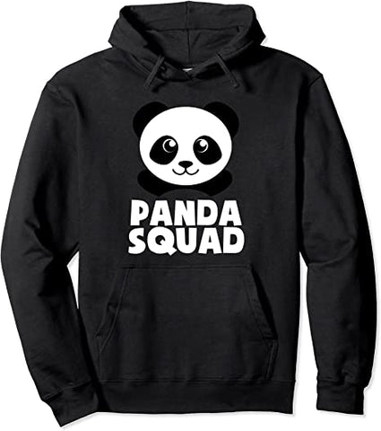 Image of Panda Squad Hoodie Panda Lover Gift Funny Panda Hoodie