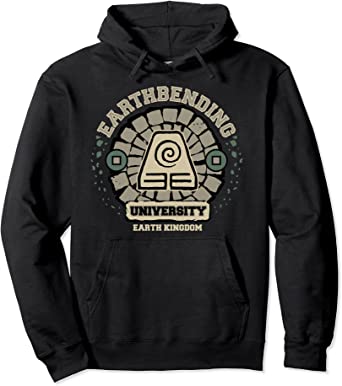 Image of Avatar: The Last Airbender Hoodies Earth Bending University Logo Earth Kingdom Pullover Hoodie