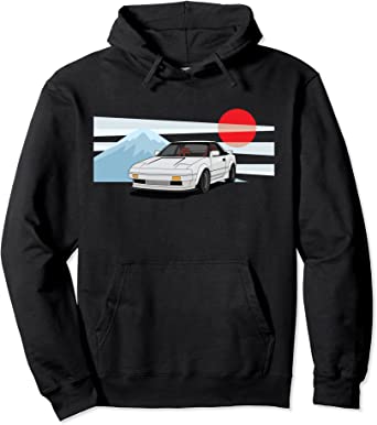 Image of JDM MR2 AW11 Illustrated Graphic Pullover Hoodie