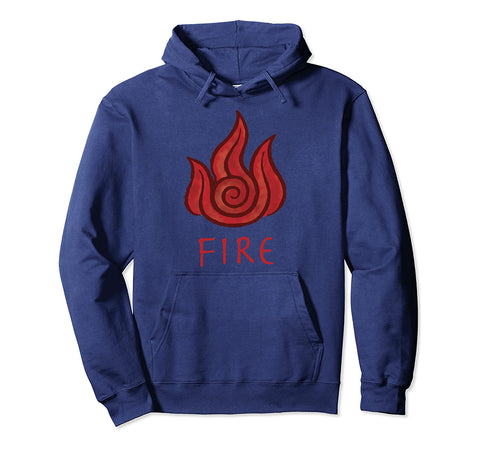 Image of Avatar The Last Airbender Pullover - Fire Element Painted Hoodie
