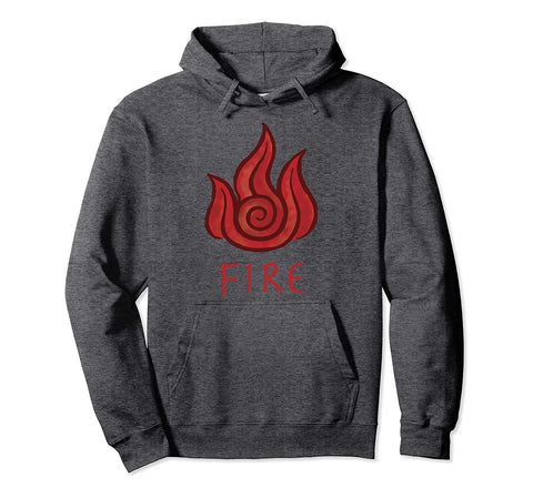 Image of Avatar The Last Airbender Pullover - Fire Element Painted Hoodie