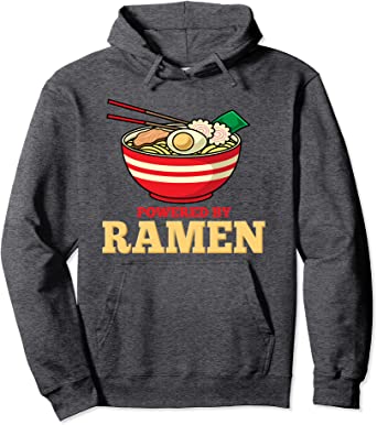 Image of Food Hoodies Powered By Ramen Noodles Pullover Hoodie