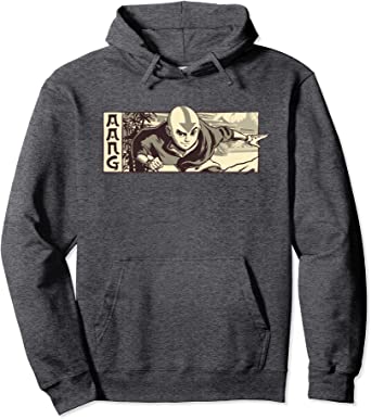 Image of Avatar The Last Airbender Illustrated Aang Pullover Hoodie