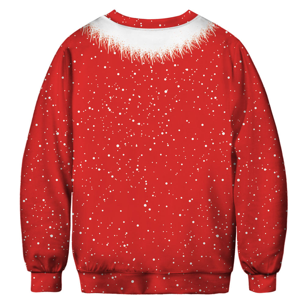 Christmas Sweatshirts - Super Cool Santa Claus Cosplay Icon Red 3D Sweatshirt