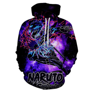 3D Anime Naruto Hoodie-Hooded Casual Pullover