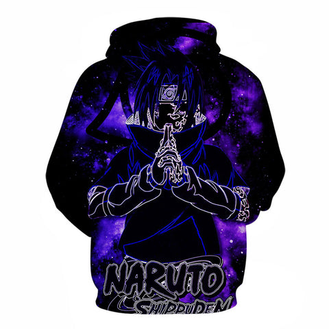 Image of 3D Printed Hoodie-Anime Naruto Hooded Casual Pullover