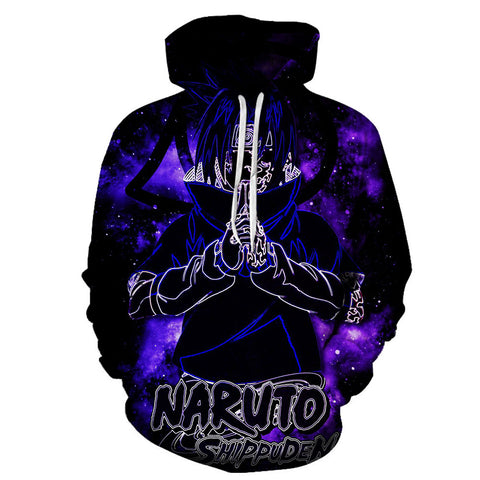 Image of 3D Printed Hoodie-Anime Naruto Hooded Casual Pullover