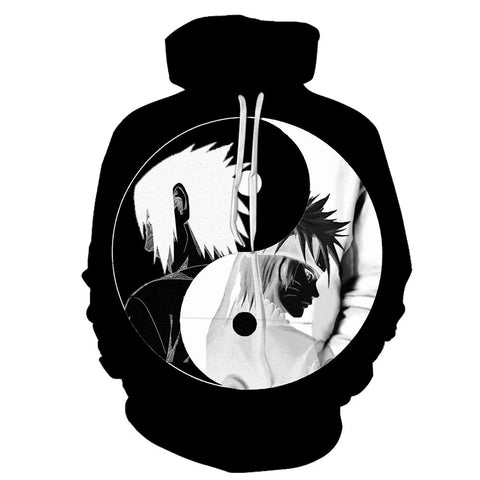 Image of Anime 3D Printed Hoodie-Naruto Hooded Casual Pullover