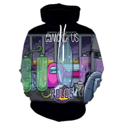 Image of Game Among Us 3D Digital Printed Zipper Hoodie Pullover