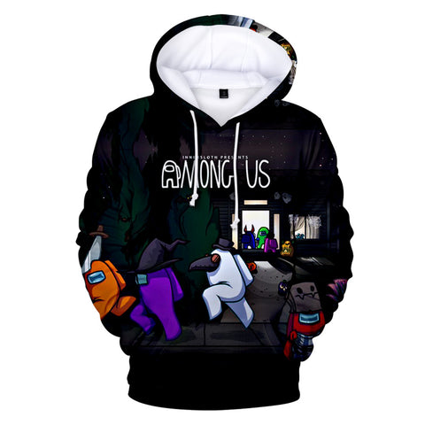 Image of Among Us Zipper Hoodie Sweatshirt - 3D Printed Casual Pullover