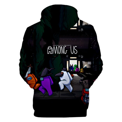 Image of Among Us Zipper Hoodie Sweatshirt - 3D Printed Casual Pullover