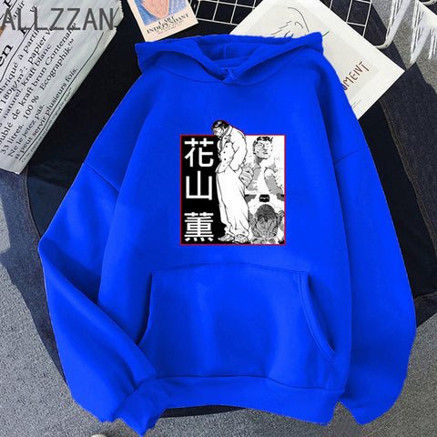 Image of Baki the Grappler Print Hoodie Aesthetic Casual Sweatshirt Harajuku Streetwear