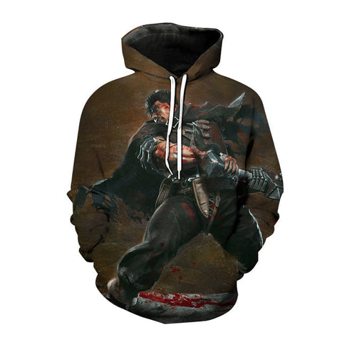 Image of Unisex Anime Berserk Hoodies Casual Sweatshirt Fashion Hooded Pullover