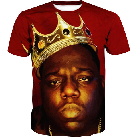 Image of King Biggie Hoodie - Notorious Smalls Pullover Red Hoodie