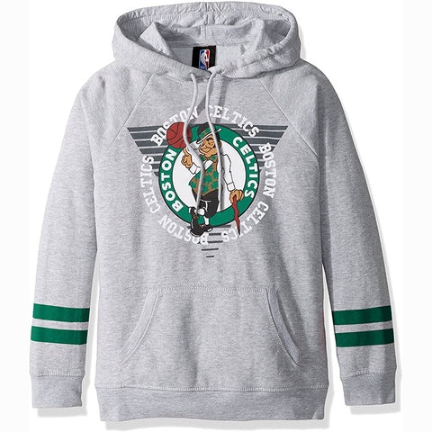 Image of NBA Boston Celtics Stripes Fleece Pullover Hoodie Sweatshirt