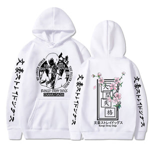 Bungo Stray Dogs Anime Casual Hoodies Harajuku Osamu Dazai Printing Hooded Sweatshirt Unisex Pullover