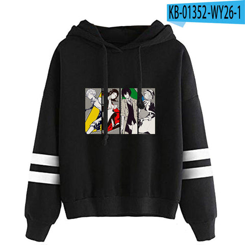 Image of Bungo Stray Dogs Hoodies Casual Oversized Cartoon Hoodies Pullover Sweatshirts