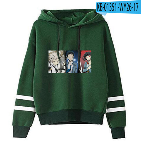 Image of Bungo Stray Dogs Hoodies Casual Oversized Cartoon Hoodies Pullover Sweatshirts