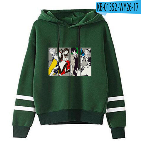 Image of Bungo Stray Dogs Hoodies Casual Oversized Cartoon Hoodies Pullover Sweatshirts