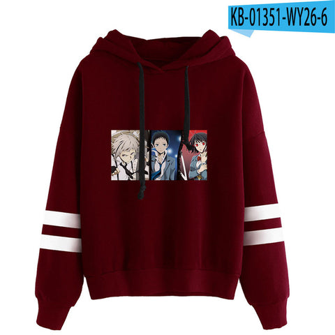 Image of Bungo Stray Dogs Hoodies Casual Oversized Cartoon Hoodies Pullover Sweatshirts