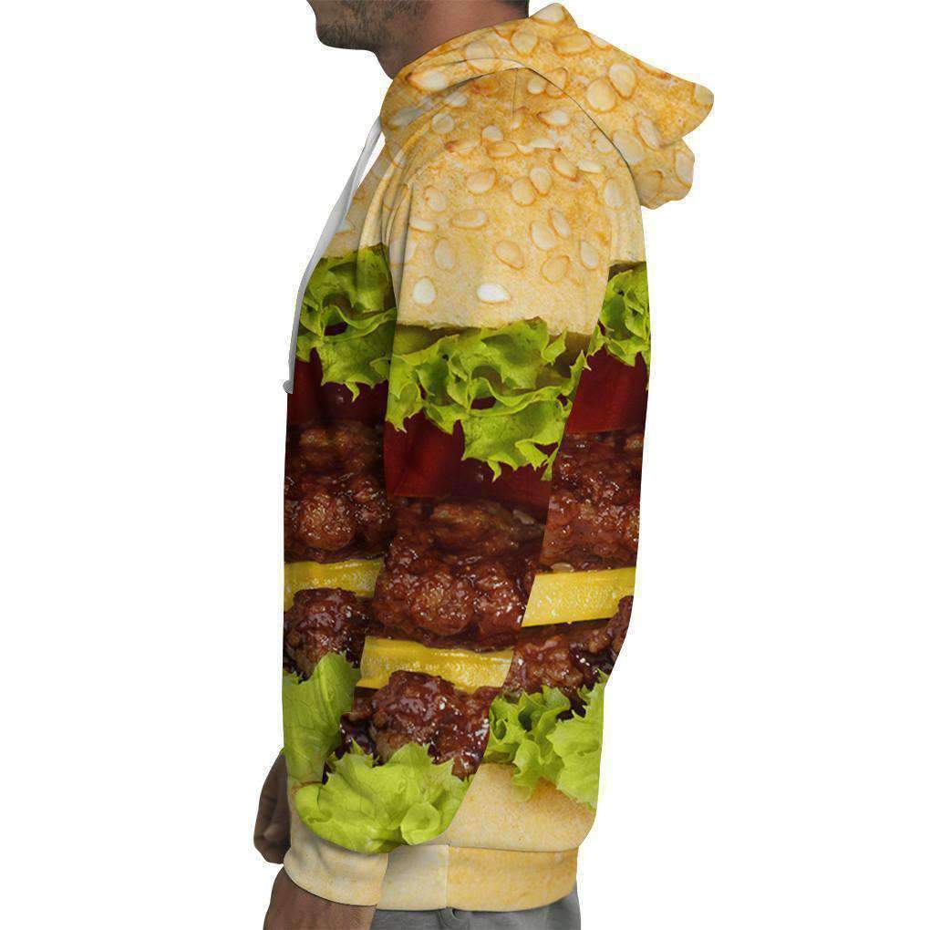Burger 3D Printed Hoodie