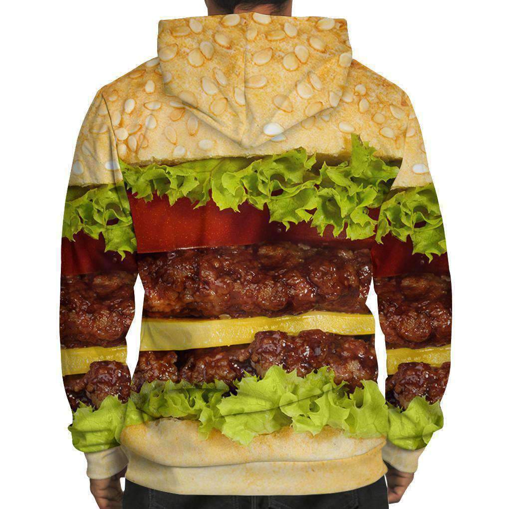 Burger 3D Printed Hoodie